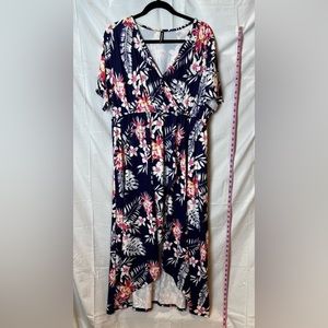 Hawaiian Print Dress 3X